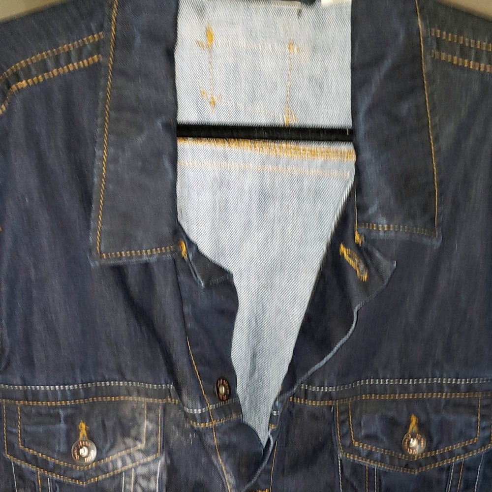 DKNY Mens Vintage 90's Style Denim Jacket XXL